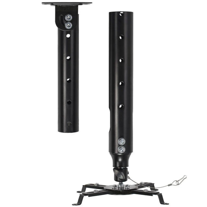 Cheetah Mounts Universal Projector Ceiling Mount Includes a 27" Adjustable Extension Pole and a Twisted Veins 15' HDMI Cable