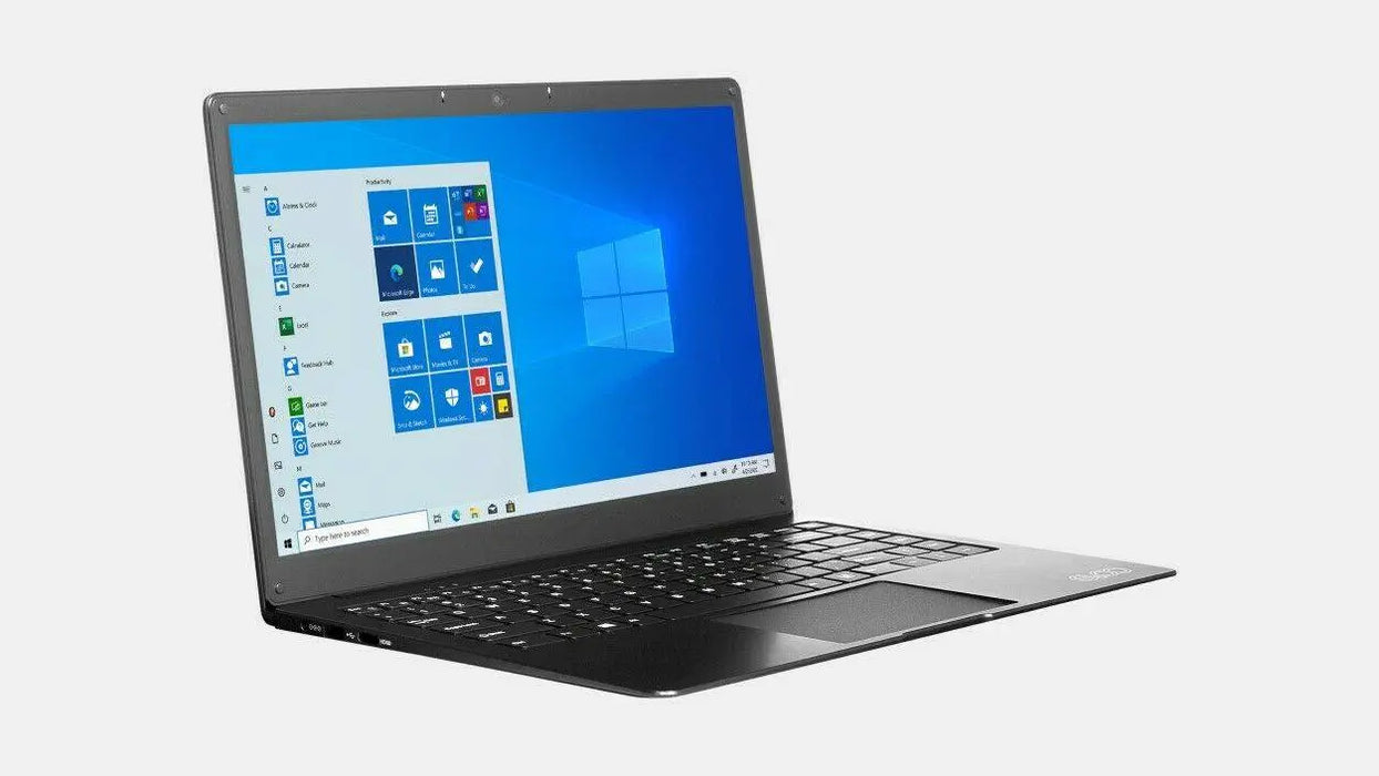 Evoo Ultra Thin 14.1" FHD Notebook - Intel Celeron N3350 1.1GHz - 4GB RAM 64GB SSD - Includes Microsoft 365 Personal for One Year - Windows 10 Home in S Mode