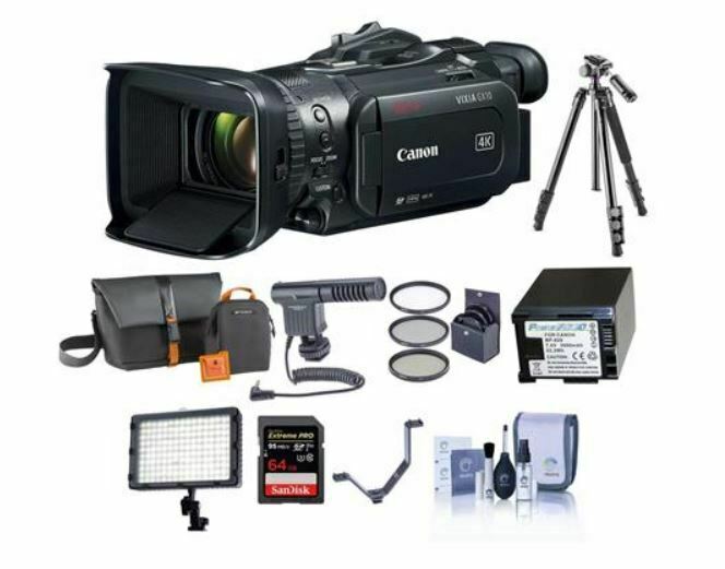 Canon VIXIA GX10 4K UHD Camcorder with 1" CMOS Sensor and 64GB SDHC Card Bundle