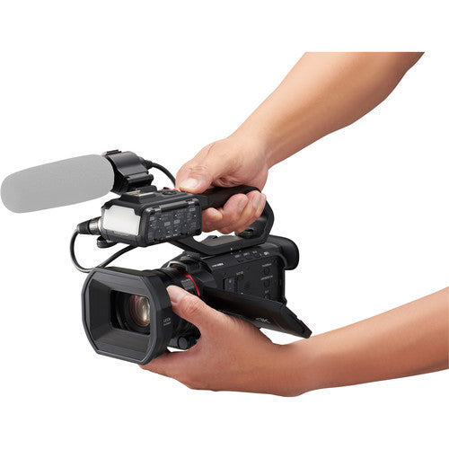 Panasonic HC-X2000 UHD 4K 3G-SDI/HDMI Pro Camcorder with 7" 4K Monitor 2 x Sandisk Extreme Pro 64GB Cards Headphones Mega Bundle