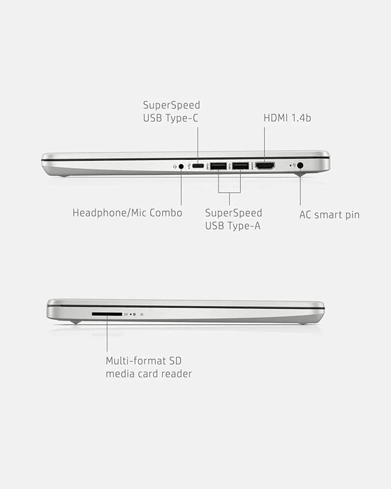 HP 14 Laptop, AMD Ryzen 5 5500U, 8 GB RAM, 256 GB SSD Storage, 14-inch Full HD Display, Windows 11 Home, Thin & Portable, Micro-Edge & Anti-Glare Screen, Long Battery Life (14-fq1025nr, 2021)