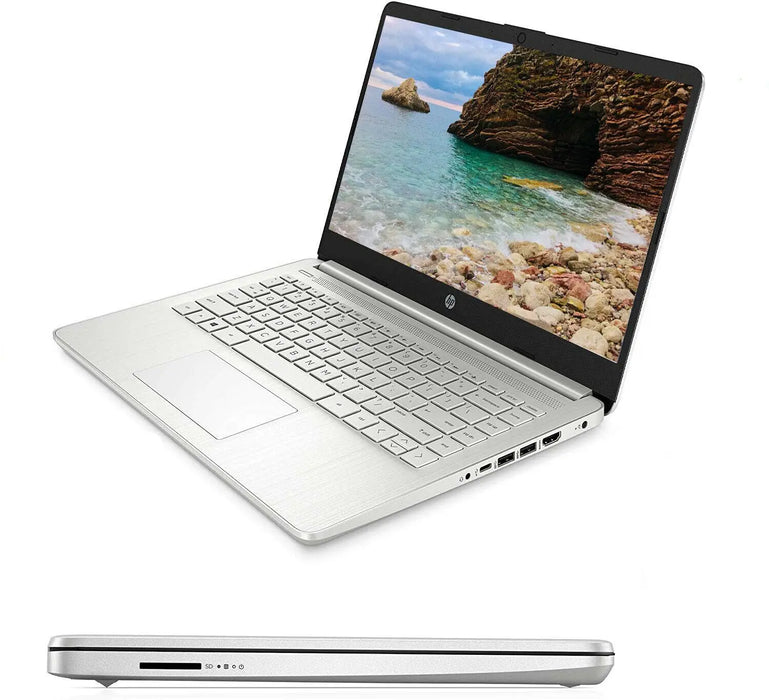 HP 14-dq2055 14" FHD Notebook - Intel Core i3-1115G4 3.0GHz - 4GB RAM 256GB PCIe SSD - Webcam - Windows 10 Home in S Mode - Silver
