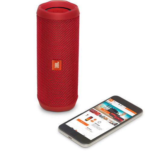 JBL Flip 4 Wireless Portable Stereo Speaker (Red)
