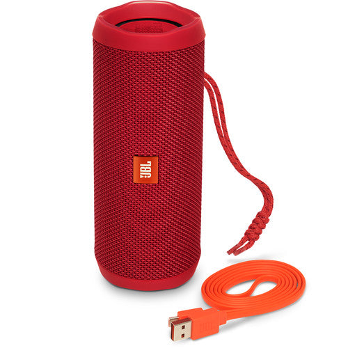 JBL Flip 4 Wireless Portable Stereo Speaker (Red)