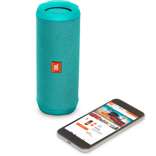 JBL Flip 4 Wireless Portable Stereo Speaker (Teal)