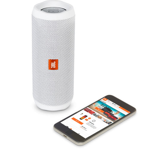 JBL Flip 4 Wireless Portable Stereo Speaker (White)