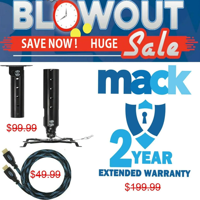 Must Have Accessory Bundle For OPTOMA Projectors Under 64LBS
