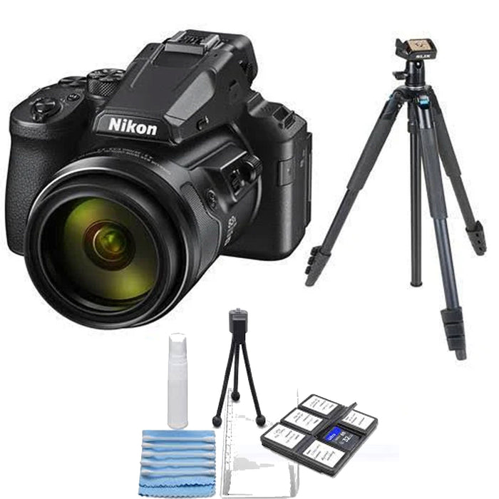 Nikon COOLPIX P950 Digital Camera with 72" Professional Tripod & Cleaning Kit
