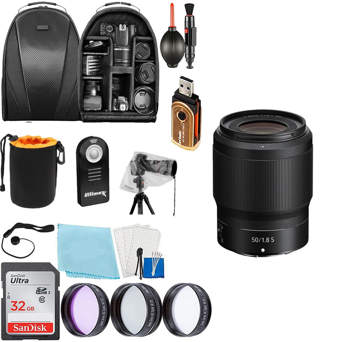 Nikon NIKKOR Z 50mm f/1.8 S Lens Professional Kit