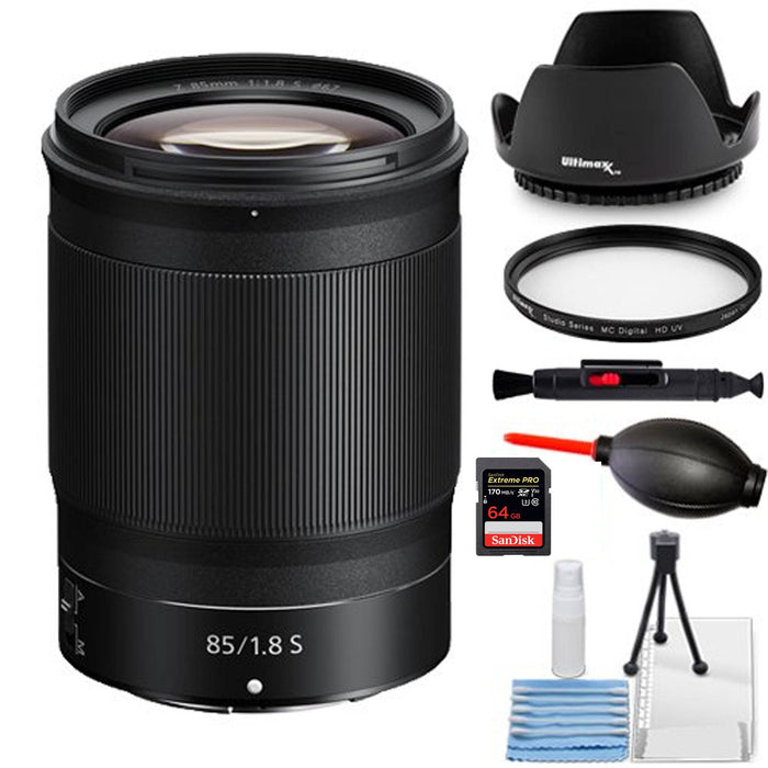 Nikon NIKKOR Z 85mm f/1.8 S Lens Accessory Starter Bundle