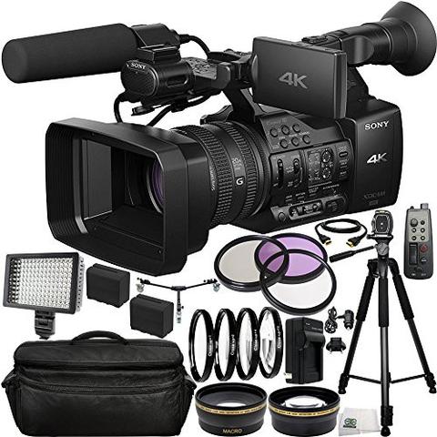 SONY PXW-Z100 4K HANDHELD XDCAM CAMCORDER +2X F970 BATTERIES + AC/DC RAPID HOME & TRAVEL CHARGER + 0.43X WIDE ANGLE LENS + 2.2X TELEPHOTO LENS + MORE