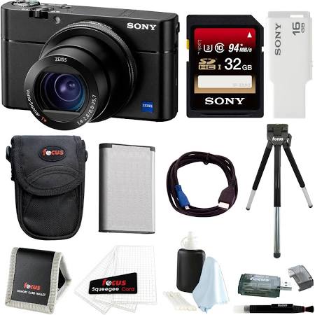 Sony DSC-RX100M5 Cybershot Digital Camera w/ 32GB SD Card & Accessory Bundle