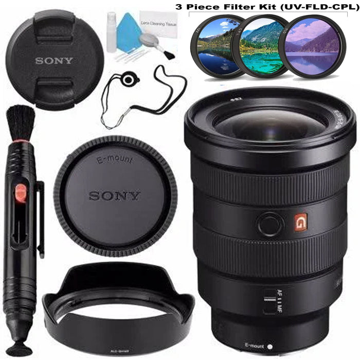 Sony FE 16-35mm f/2.8 GM Lens with Fibercloth & Deluxe Cleaning Kit Bundle