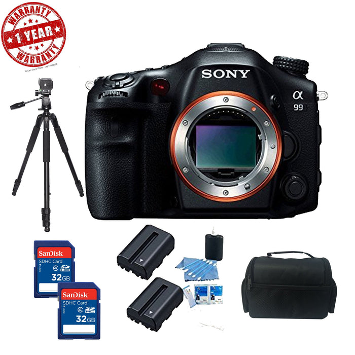 SONY SLTA99V ALPHA SLT-A99V SLT-A99 FULL-FRAME 24.3 MP SLR DIGITAL CAMERA WITH 3-INCH LED - BODY ONLY (BLACK) BUNDLE WITH 32GB HIGH SPEED CARD
