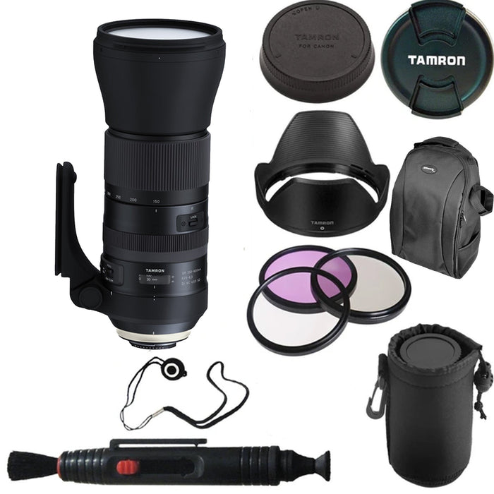 Tamron SP 150-600mm f/5-6.3 Di VC USD G2 for Canon EF With Backpack & Pouch