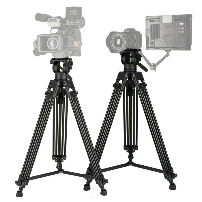 Heavy Duty Video Tripod, Cayer 64 Inch BV30-Camcorder Tripod System Aluminum Leg