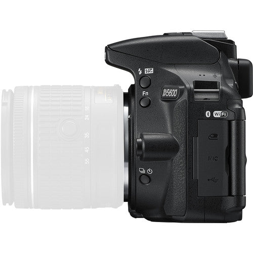 Nikon D5600 DSLR Camera with 18-55mm and 70-300mm Lenses with Spare Battery & Nikon Carrying Case Kit