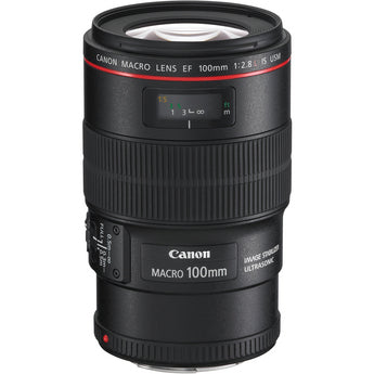 Canon EF 100mm f/2.8L Macro IS USM Lens USA