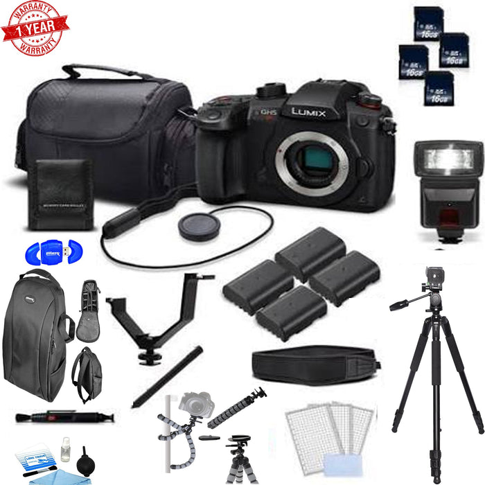 Panasonic Lumix DC-GH5S Mirrorless Micro Four Thirds Digital Camera & Mega Extra Accessories Bundle