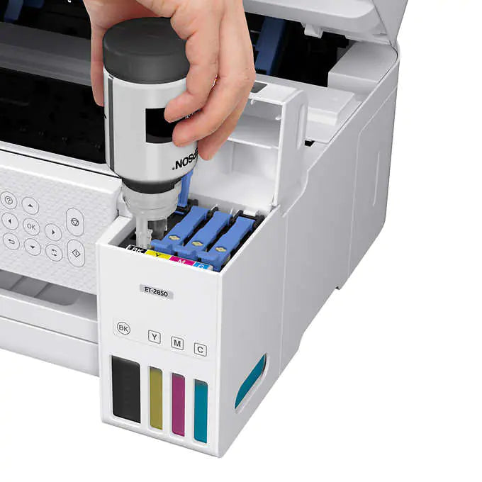 Epson EcoTank ET2850 SE Special Edition AIO Supertank Wireless Color All-In-One 2-Sided Printer - White - NJ Accessory/Buy Direct & Save