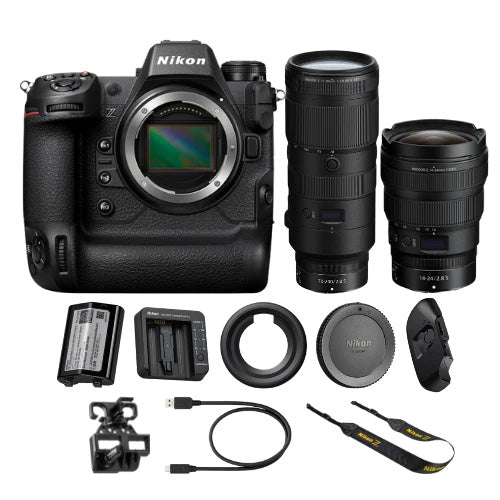 Nikon Z9 Mirrorless Camera with Z 14-24mm 2.8S and Z 70-200mm 2.8S Lenses