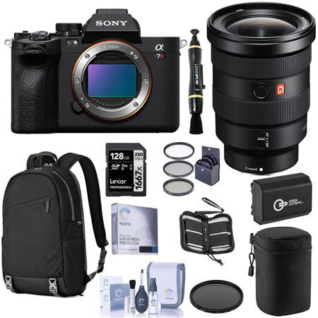 Sony Alpha a7R V Mirrorless Digital Camera (Black, Body Only) with 16-35mm f/2.8 GM Lens, Accessory Kit