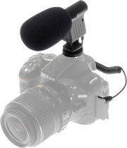 Vidpro Mini Condenser Microphone for DSLRs, Camcorders & Video Cameras