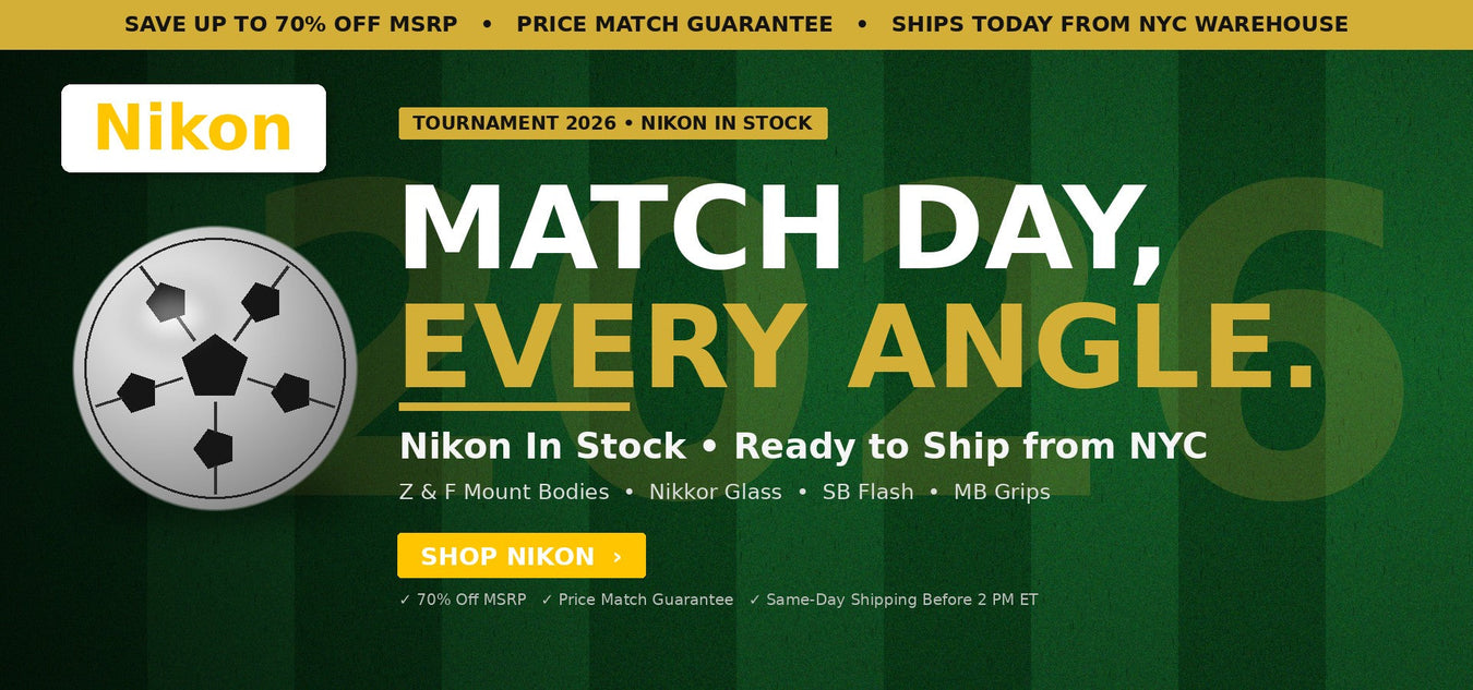 Nikon — In Stock NYC. Match Day, Every Angle. Save up to 70% off MSRP.