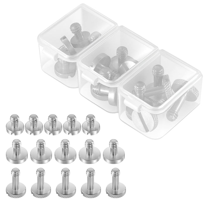NEEWER UA026 15-Piece 1/4" Camera Screws with Storage Cases