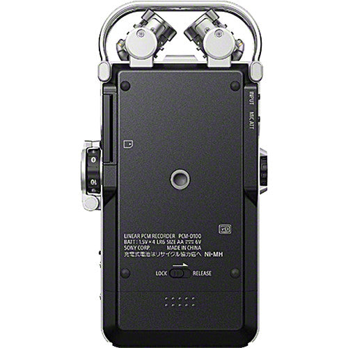 Sony PCM-D100 2-Track Portable Audio Recorder with Onboard Adjustable Stereo Microphone