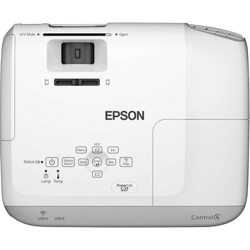 Epson PowerLite S27 2700 Lumen SVGA 3LCD Multimedia Projector - NJ Accessory/Buy Direct & Save