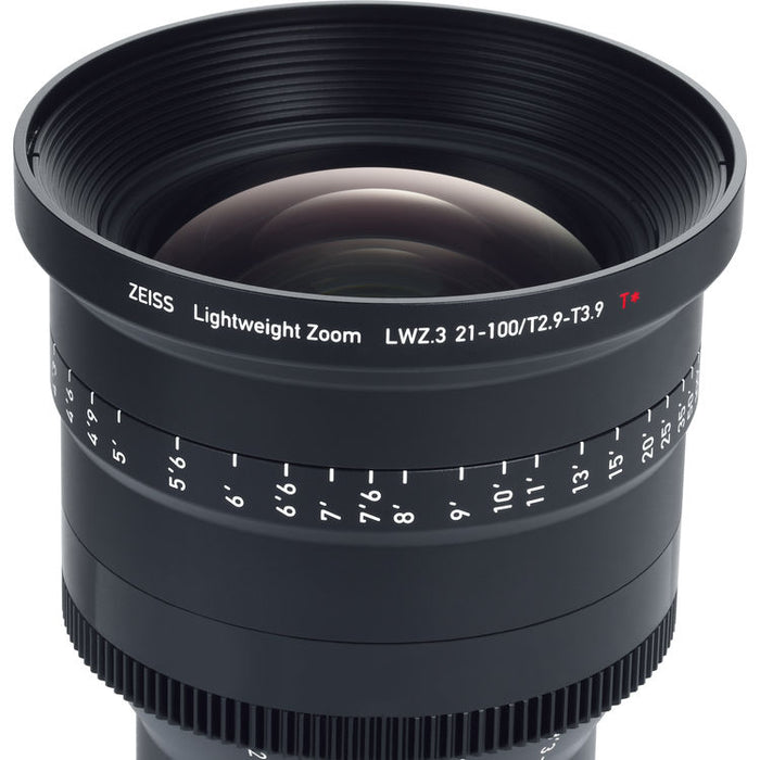 ZEISS 21-100mm T2.9-3.9 Lightweight Zoom LWZ.3 Lens (E-Mount, Feet)