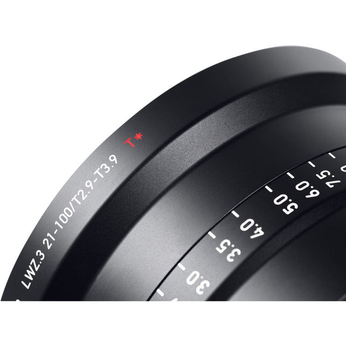 ZEISS 21-100mm T2.9-3.9 Lightweight Zoom LWZ.3 Lens (E-Mount, Feet)