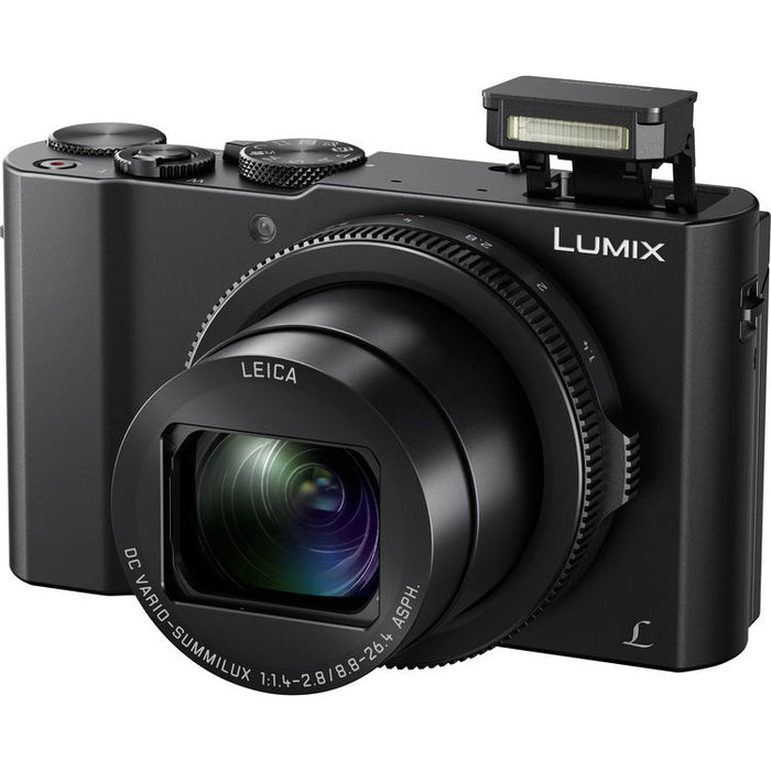 Panasonic LUMIX DMC-LX10 Compact Camera with 64GB SD Card, Battery & LowePro Pouch