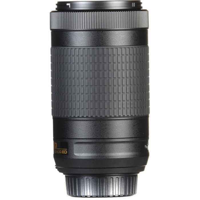 Nikon 70-300mm VR AFP f/4.5-6.3 DX Ed Lens with Top Accessory Bundle