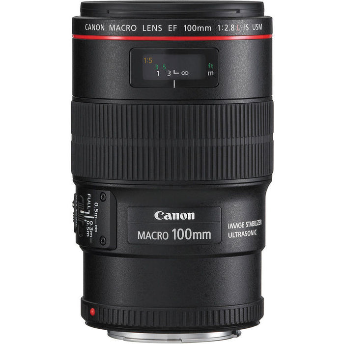 Canon EF 100mm f/2.8L Macro IS USM Lens Kit Tripod Canon