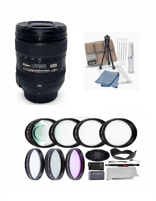 Nikon AF-S DX NIKKOR 16-85mm f/3.5-5.6G ED VR Lens + Bundle (Used, 9/10 Condition)