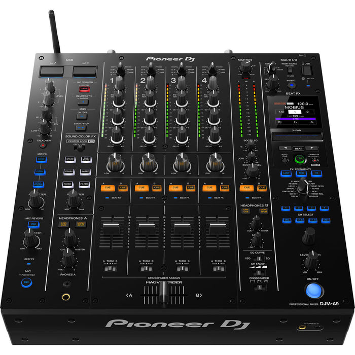 Pioneer DJ DJM-A9 4-Channel Digital Pro Mixer with BluetoothPioneer DJ DJM-A9 4-Channel Digital Pro-DJ Mixer with Bluetooth (Black)