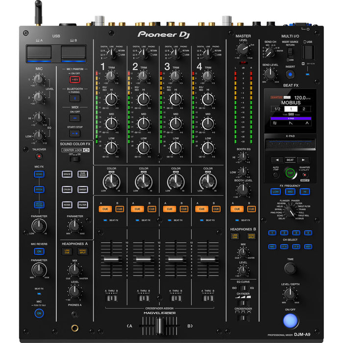 Pioneer DJ DJM-A9 4-Channel Digital Pro Mixer with BluetoothPioneer DJ DJM-A9 4-Channel Digital Pro-DJ Mixer with Bluetooth (Black)