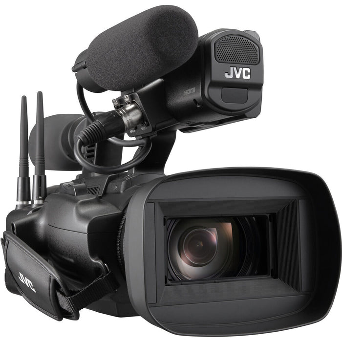 JVC GY-HC550 Handheld 4K Camcorder Live Streaming Pro Video + Bundle