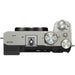 Sony a7CR Mirrorless Camera (Silver) top