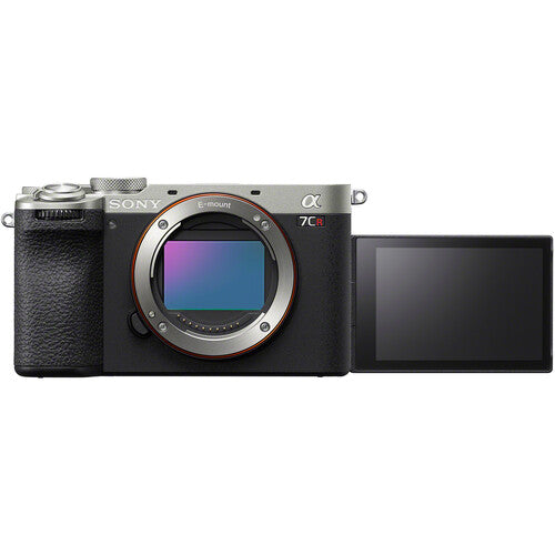 Sony a7CR Mirrorless Camera (Silver) front display