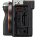 Sony a7CR Mirrorless Camera (Silver) side panel open