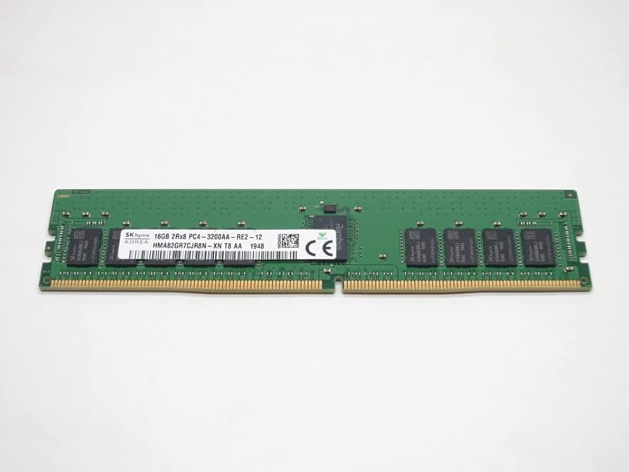 16GB DDR4-3200 (PC4-3200AA) 2Rx8 ECC Registered RDIMM Server Memory