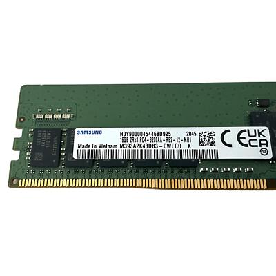 16GB DDR4-3200 (PC4-3200AA) 2Rx8 ECC Registered RDIMM Server Memory