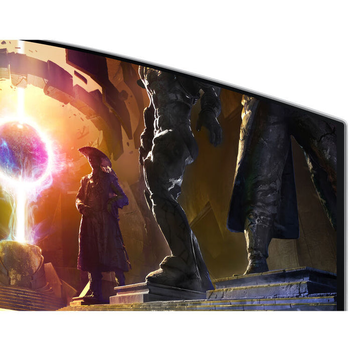 Samsung Odyssey QD-OLED G8 G85SD 34" 1440p HDR 175 Hz Ultrawide Curved Gaming Monitor (Silver)