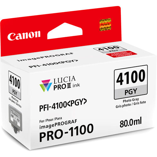 Canon PFI-4100 LUCIA PRO II 80mL Ink Tank Set – Premium Pigment Ink for PRO-1100