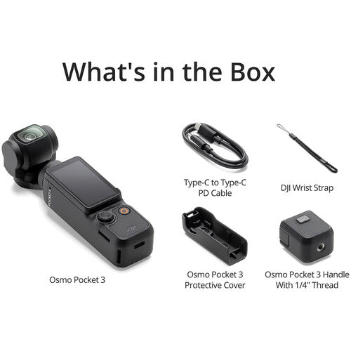 NEW - DJI Osmo Pocket 3 4K Handheld Camera with Rotatable Touchscreen