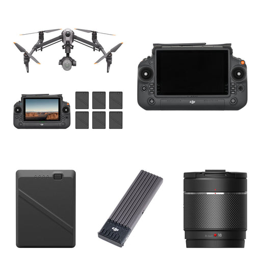 DJI Inspire 3 Professional 8K Drone Kit: 1TB PROSSD, 18mm Lens
