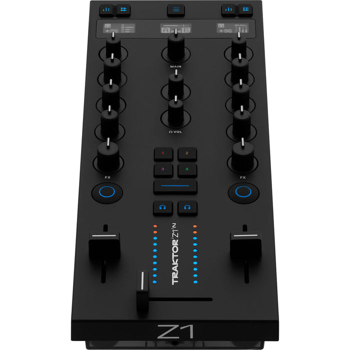 Native Instruments Traktor Z1 MK2 Ultracompact DJ Mixer Controller with Traktor Pro 4